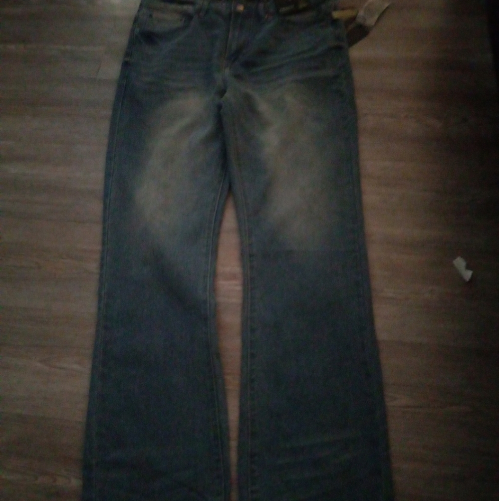 MBX Straight Fit Stretch Jeans Mens 34X32 Wash Cold Denim Blue New With Tags